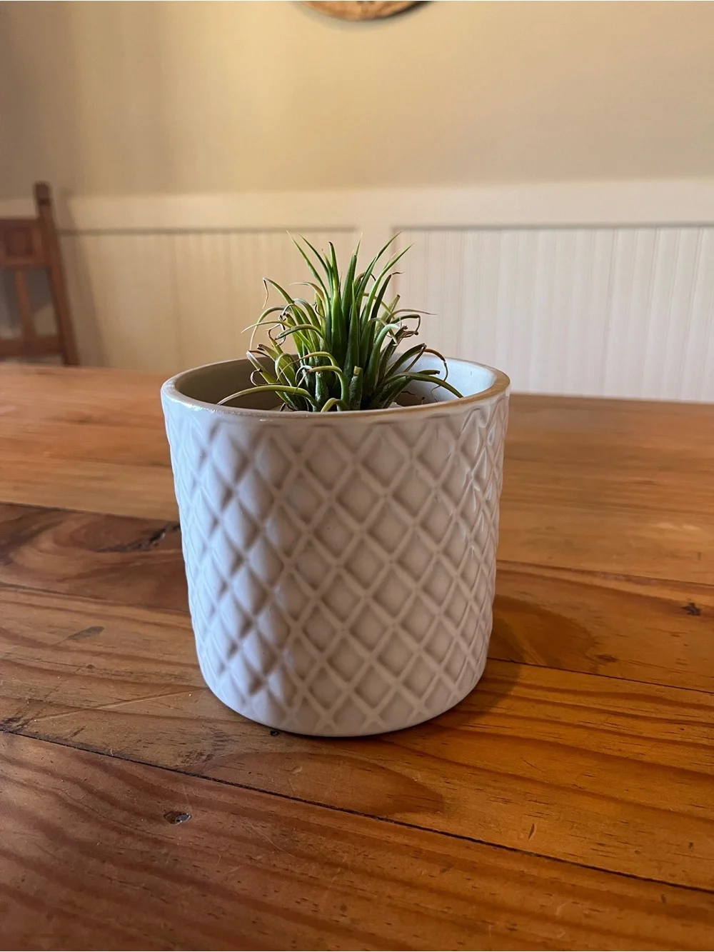 IKEA Chiafron Off White Glazed Clay Pots Set of 2